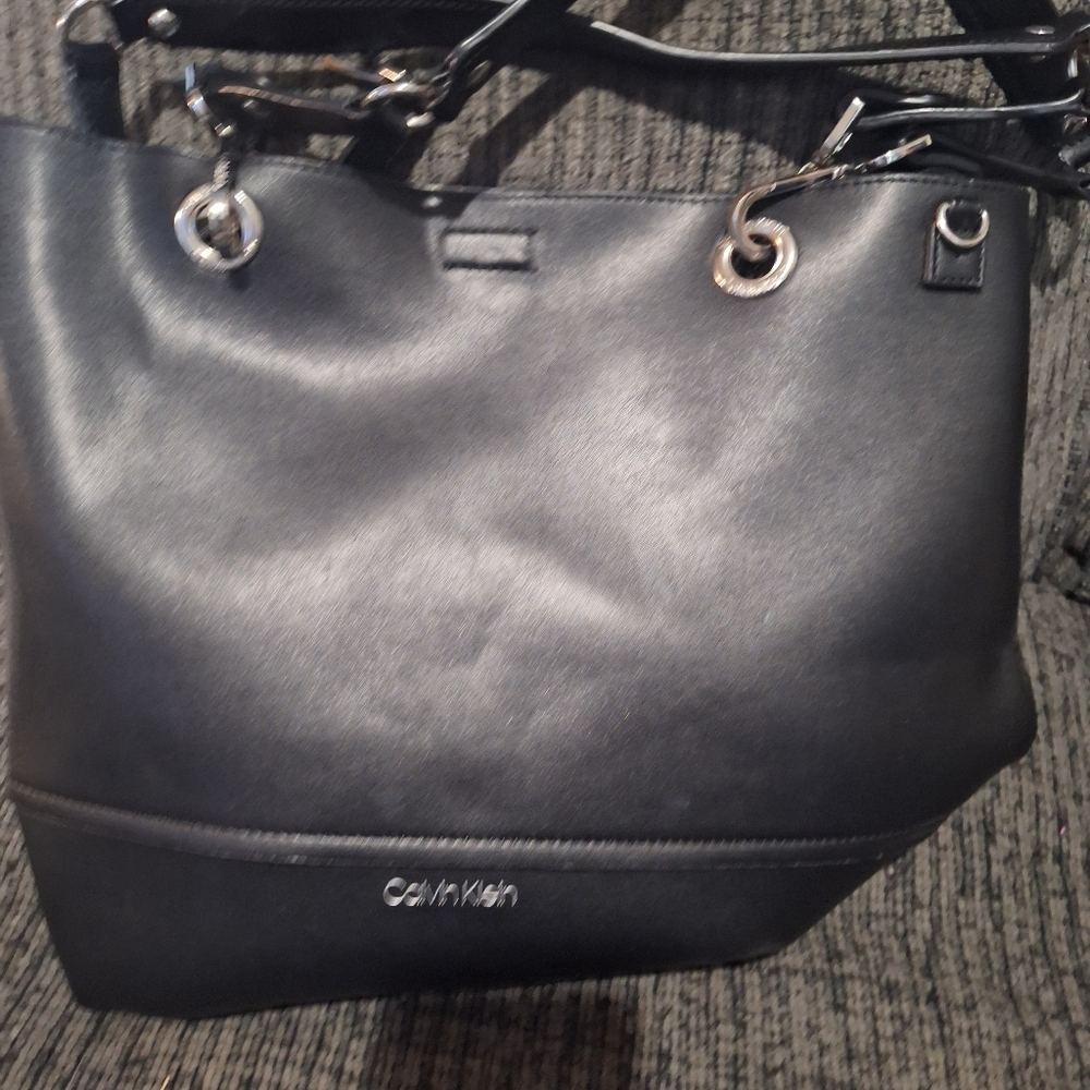Calvin Klein Black Shoulder Bag With Strap